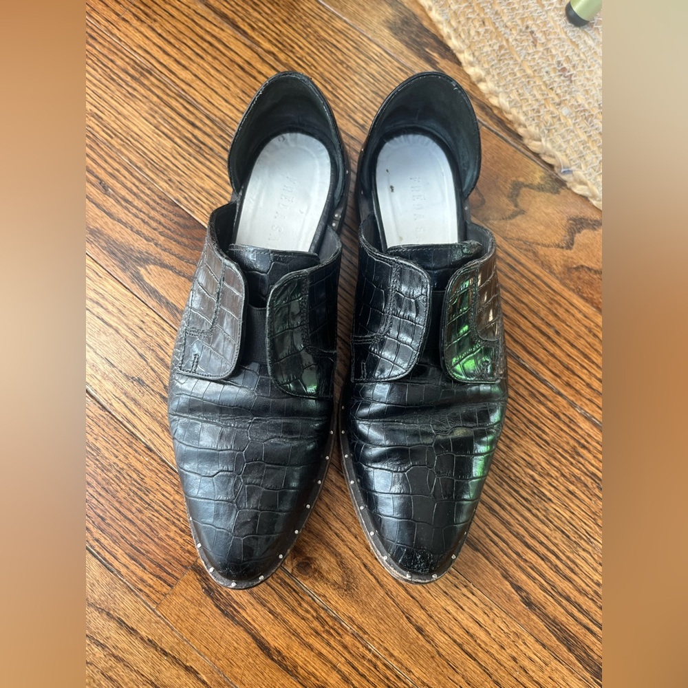 Freda Salvador Laceless D'Orsay Oxford Size 6